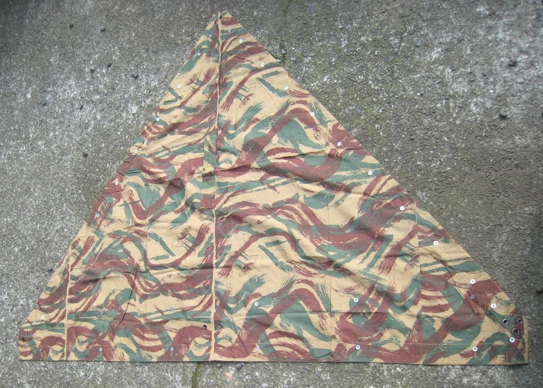 フランス軍リザード迷彩ポンチョ／シェルターハーフ（個人用天幕）