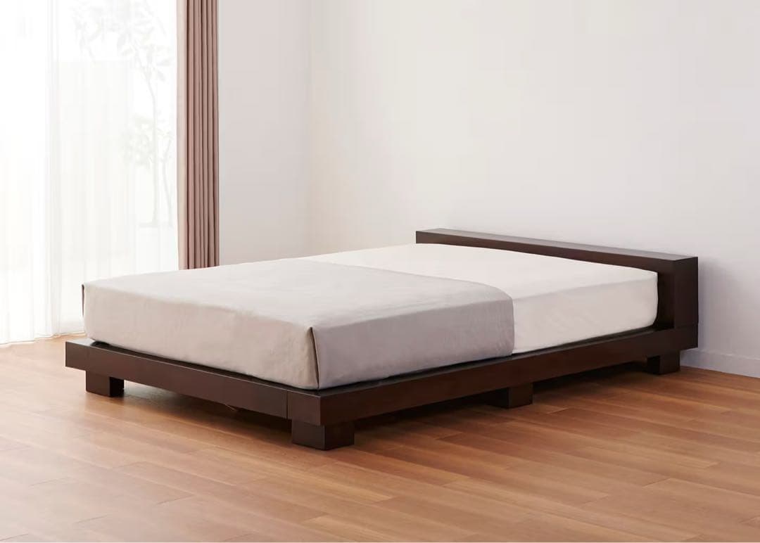 a.flat チーク・ローベッドv02 シングルベッド