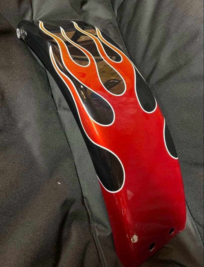 スティード400 フラットフェンダー／ファイアーパターン