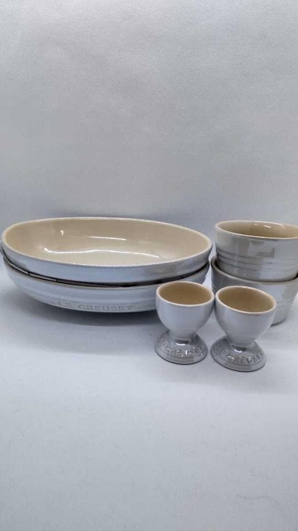 ルクルーゼ ペア・テーブルウェア・セット ホワイトラスター