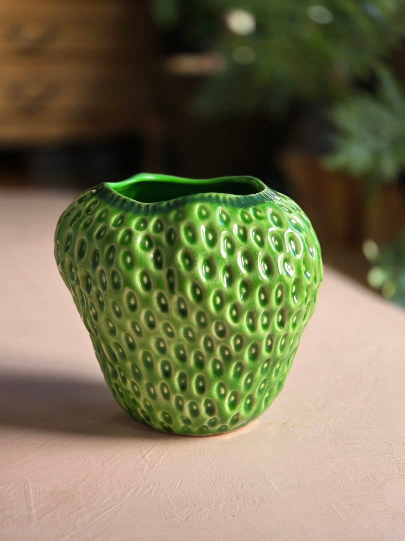 正規品 DESPOTS ストロベリー V18 フラワーベース　グリーン