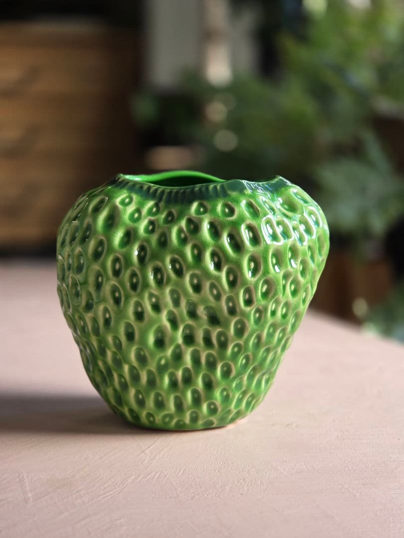 正規品 DESPOTS ストロベリー V18 フラワーベース　グリーン