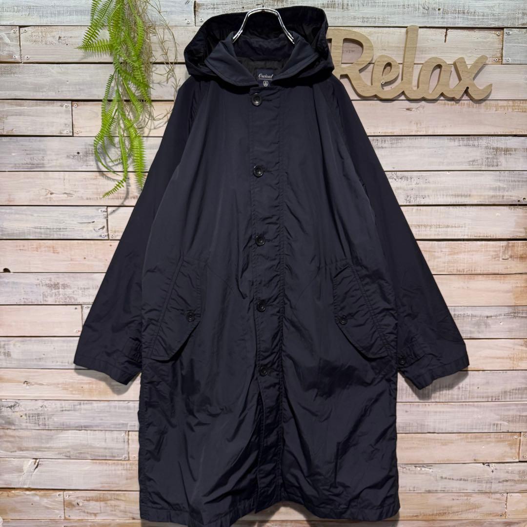 ORCIVAL オーシバル ナイロンタフタ フーテッドコート ネイビー サイズ4