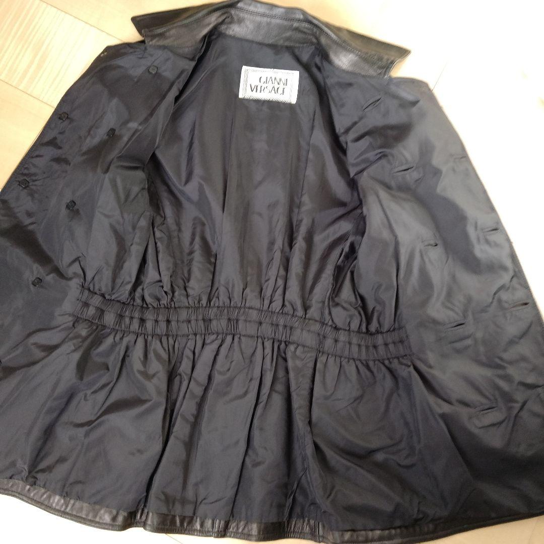 ★未使用★VERSACE★メデューサ★レザーハーフコート★ヴィンテージ