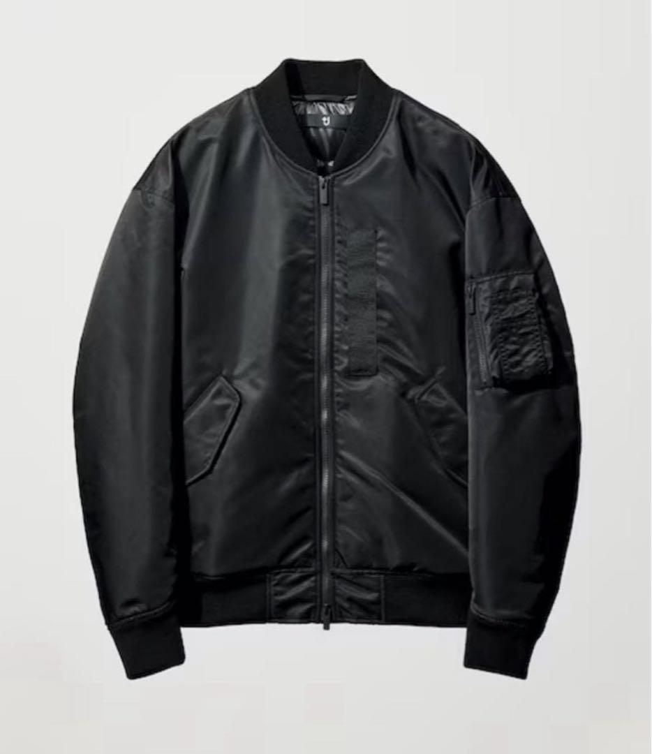 【2026年】 ユニクロ+J ハイブリッドダウンオーバーサイズMA-1 黒 L