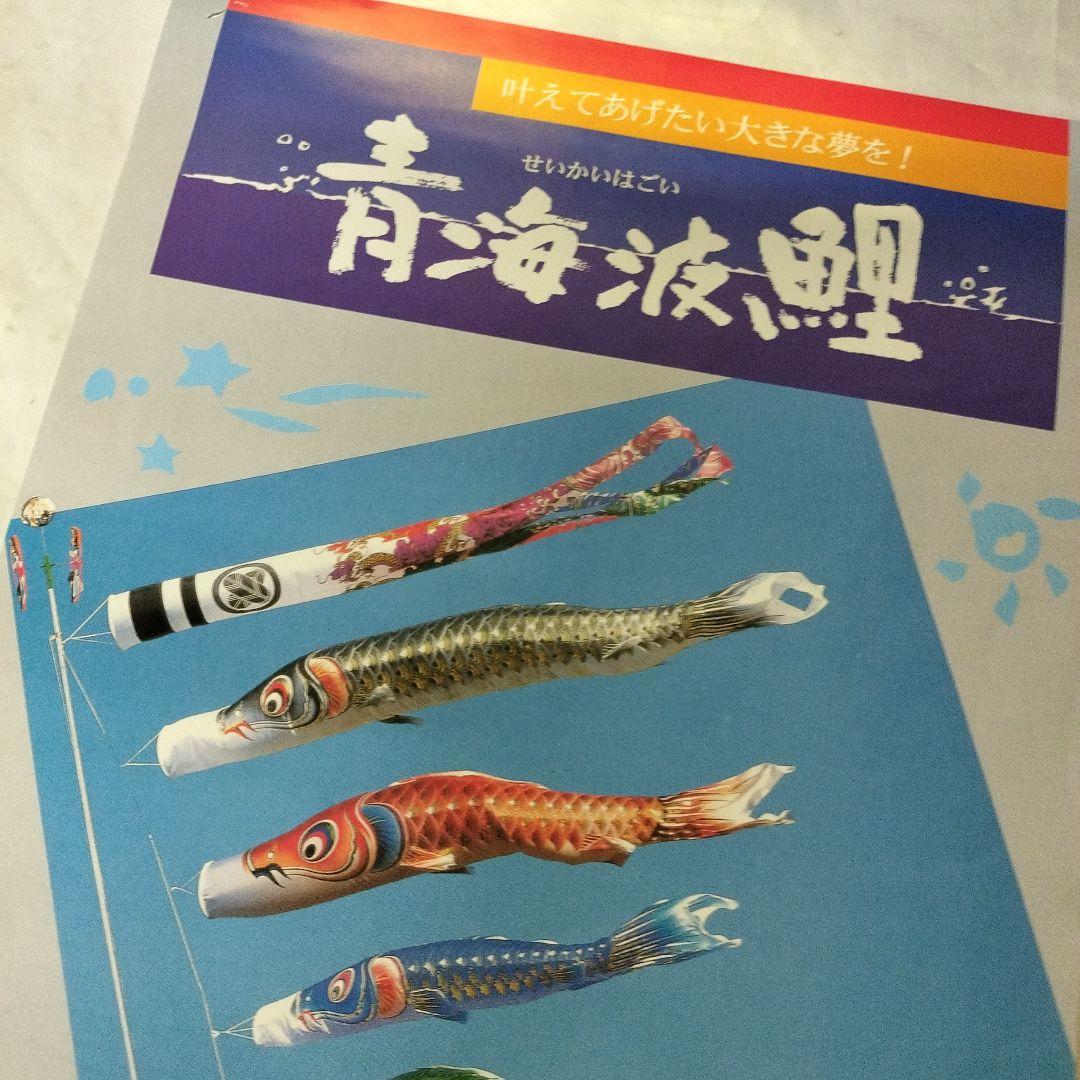 4M青海波鯉　雲龍吹き流し