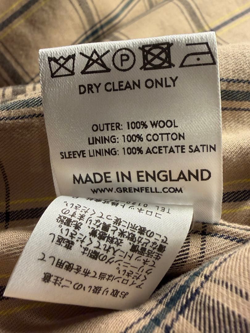 GRENFELL グレンフェル ゴルファー 38 ウールブルゾン ブラウン