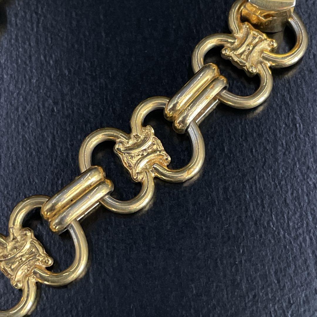 オールド　セリーヌ　ブレスレット　トリオンフ　ゴールド　y2k CELLNE