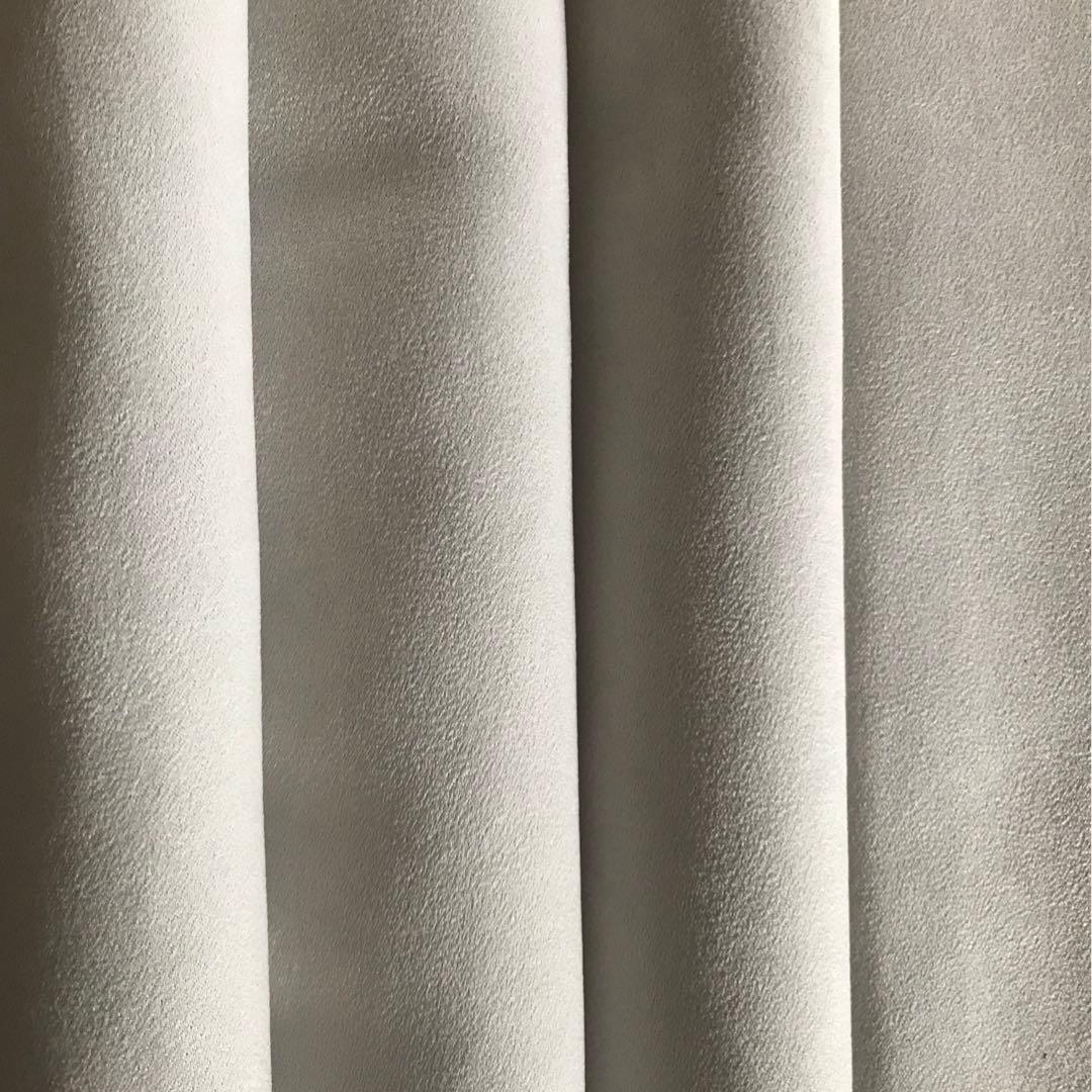 遮光カーテン 幅150cm×丈240cm2枚　ライトグレー