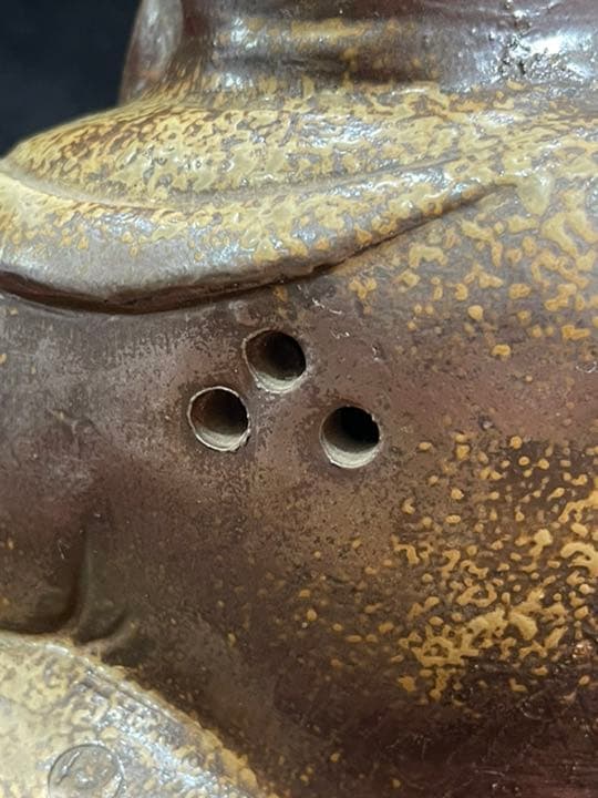 s213　備前焼　布袋　置物