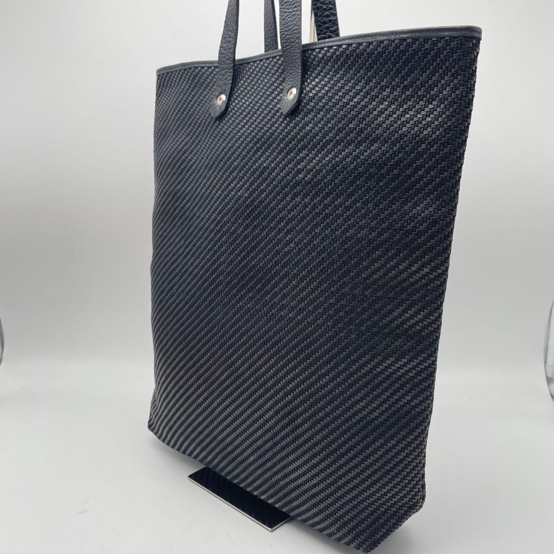 HERMES エルメス トートバッグ　アメダバ　ディアゴ　GM 編み込み　黒
