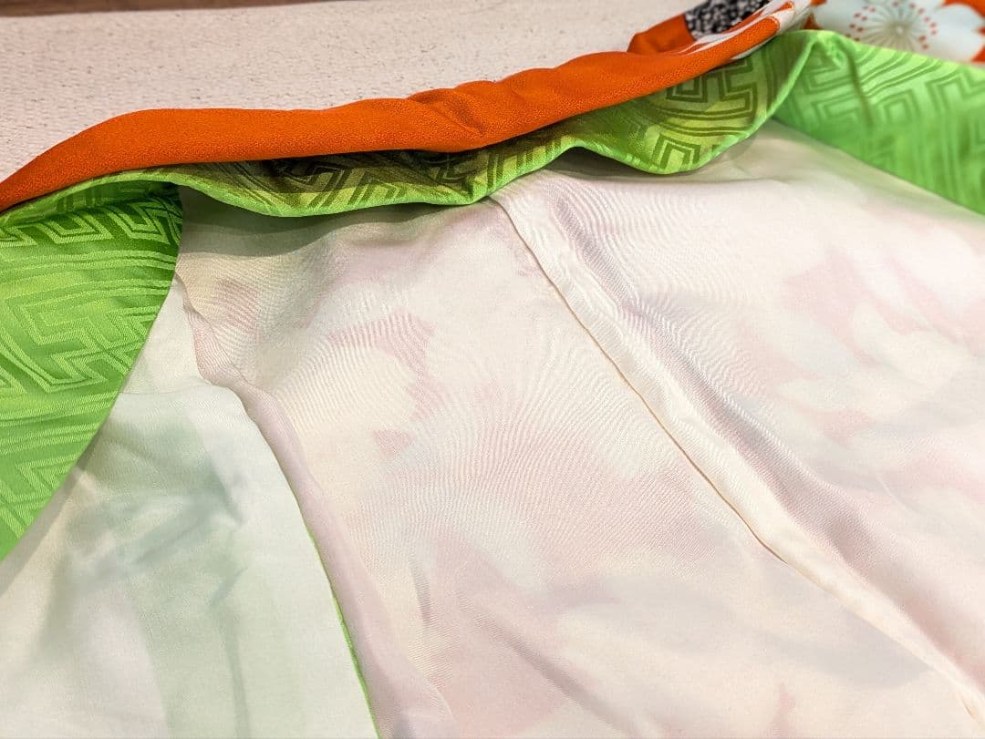 振袖フルセット 身丈156裄65 金彩 赤茶 グレー 金駒刺繍 逸品