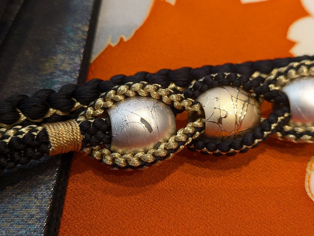 振袖フルセット 身丈156裄65 金彩 赤茶 グレー 金駒刺繍 逸品