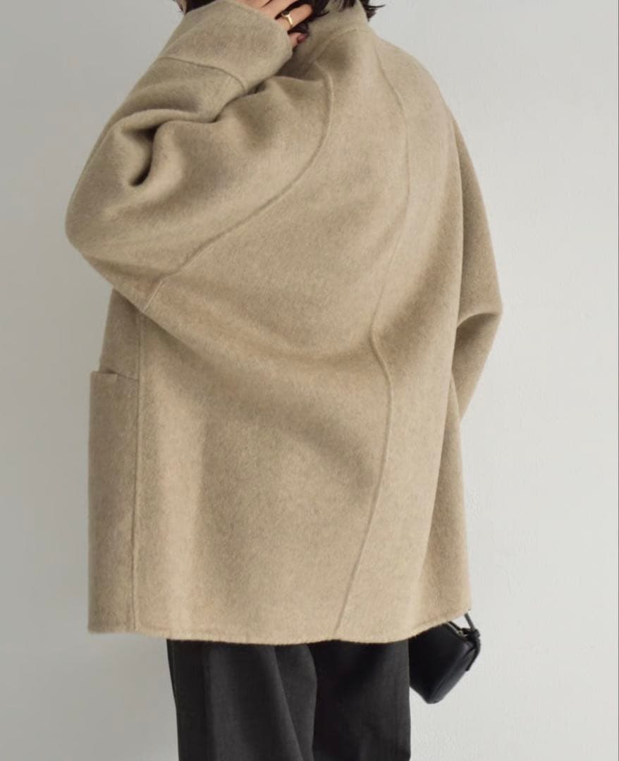cizatto シザット　ベージュ コート ウール