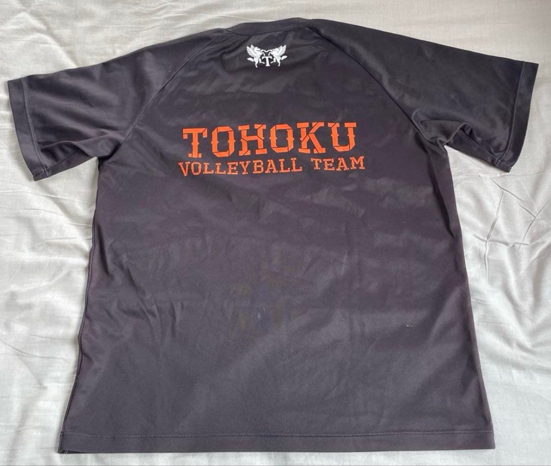 東北高等学校　東北　男子バレーボール部　練習着　Tシャツ　昇華プリント　ミズノ