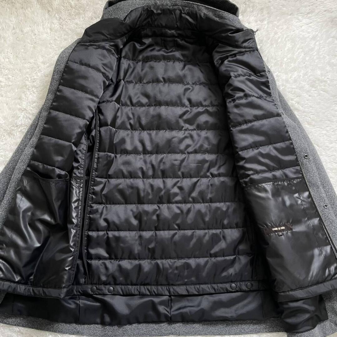 未使用タグ付/L✨コムサメン ステンカラーコート ダウンライナー 3way 完売