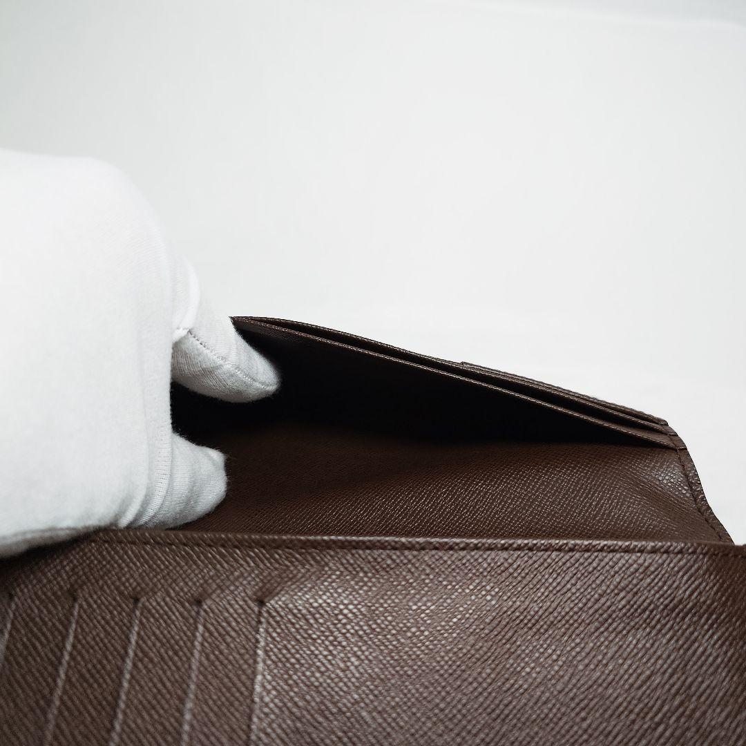 ダミエ・エベヌ ポルトフォイユ・ブラザ 二つ折り 長財布 N60017