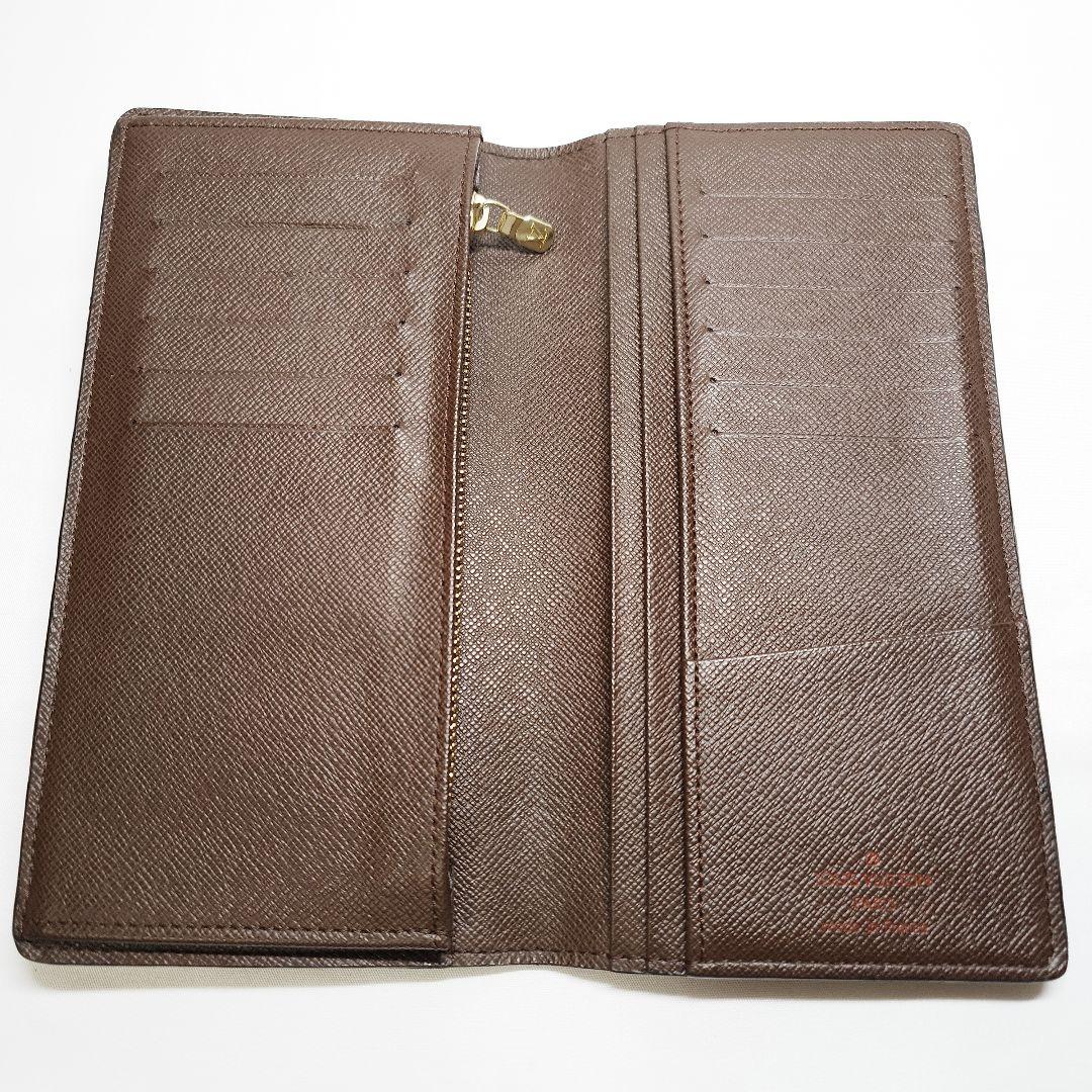 ダミエ・エベヌ ポルトフォイユ・ブラザ 二つ折り 長財布 N60017