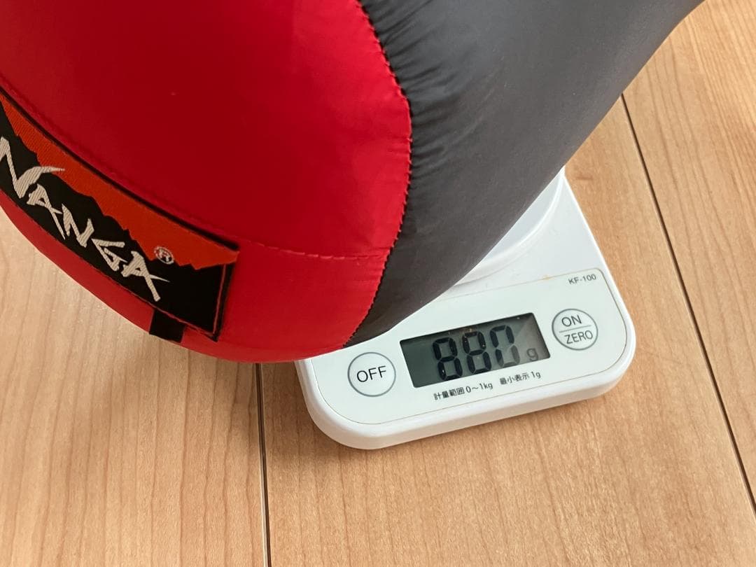 【美品】ナンガ NANGA シュラフ 寝袋 オーロラ 350 STD 赤 S