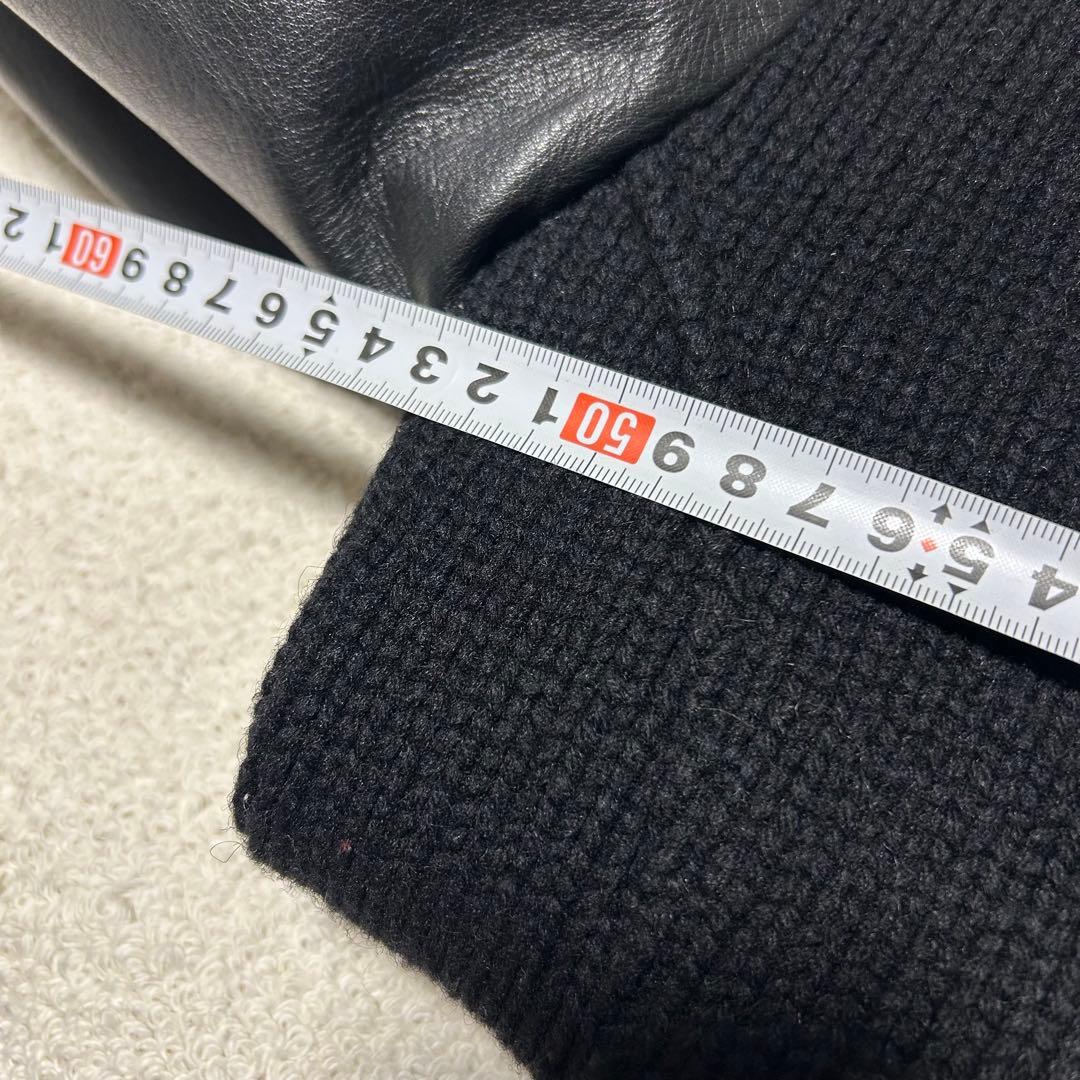 BACK BONE バックボーン　袖革レザージャケット　袖革ライダースジャケット