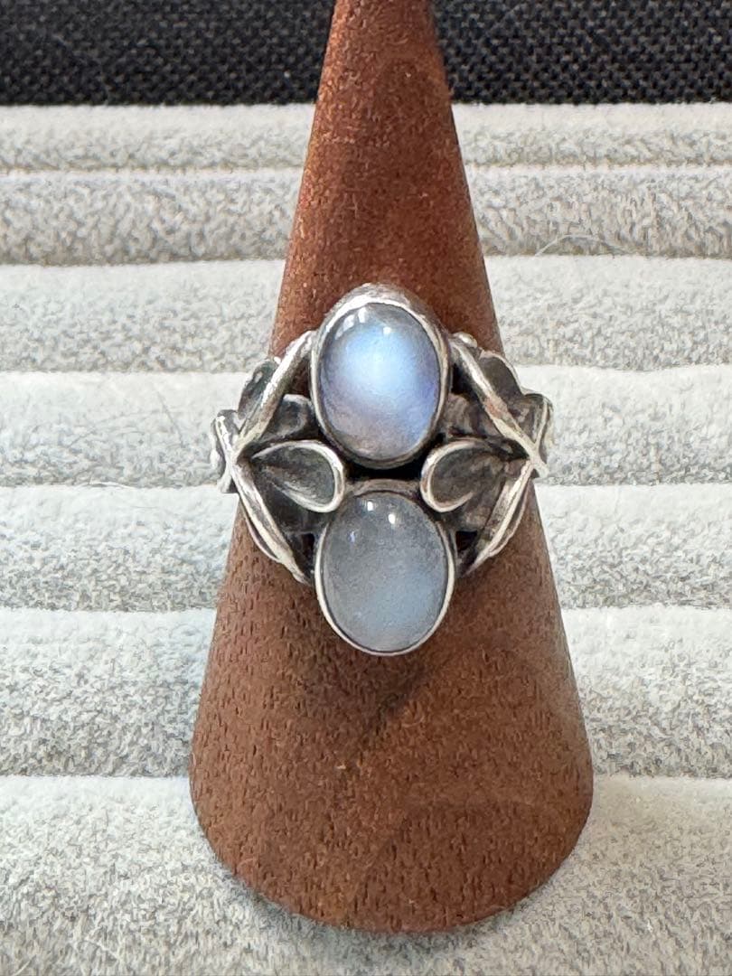 ジョージジェンセン 48 ムーンライト ブロッサム ムーンストーン リング