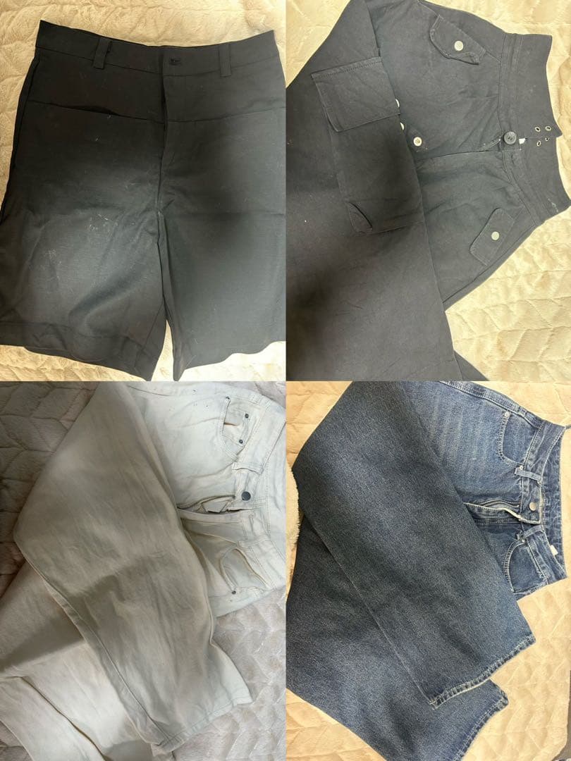 パンツセット（黒・白・青）