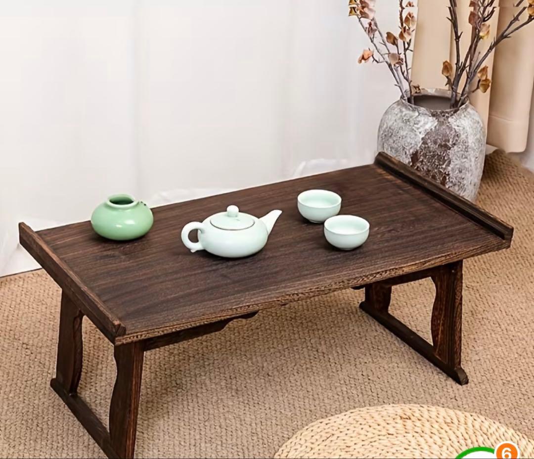 １月６日まで限定 折りたたみ木製テーブル 59.5cm