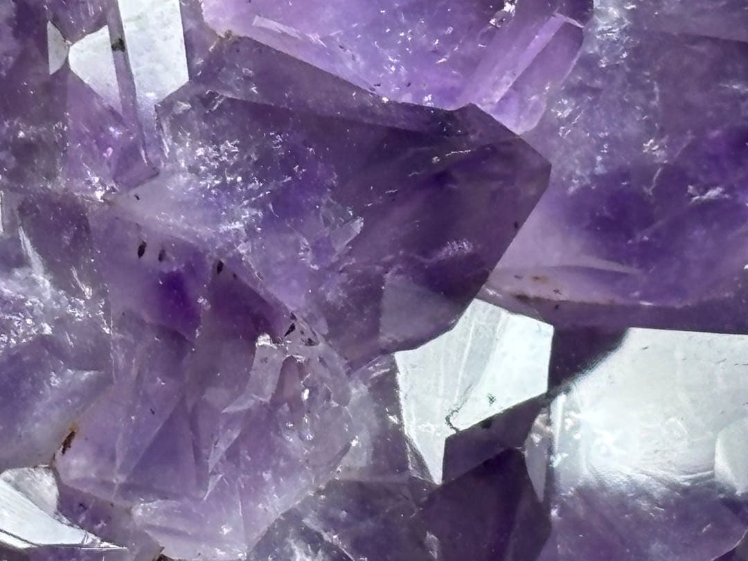 《ブラジル産×アメジストクラスター＊カービング×原石ハート》