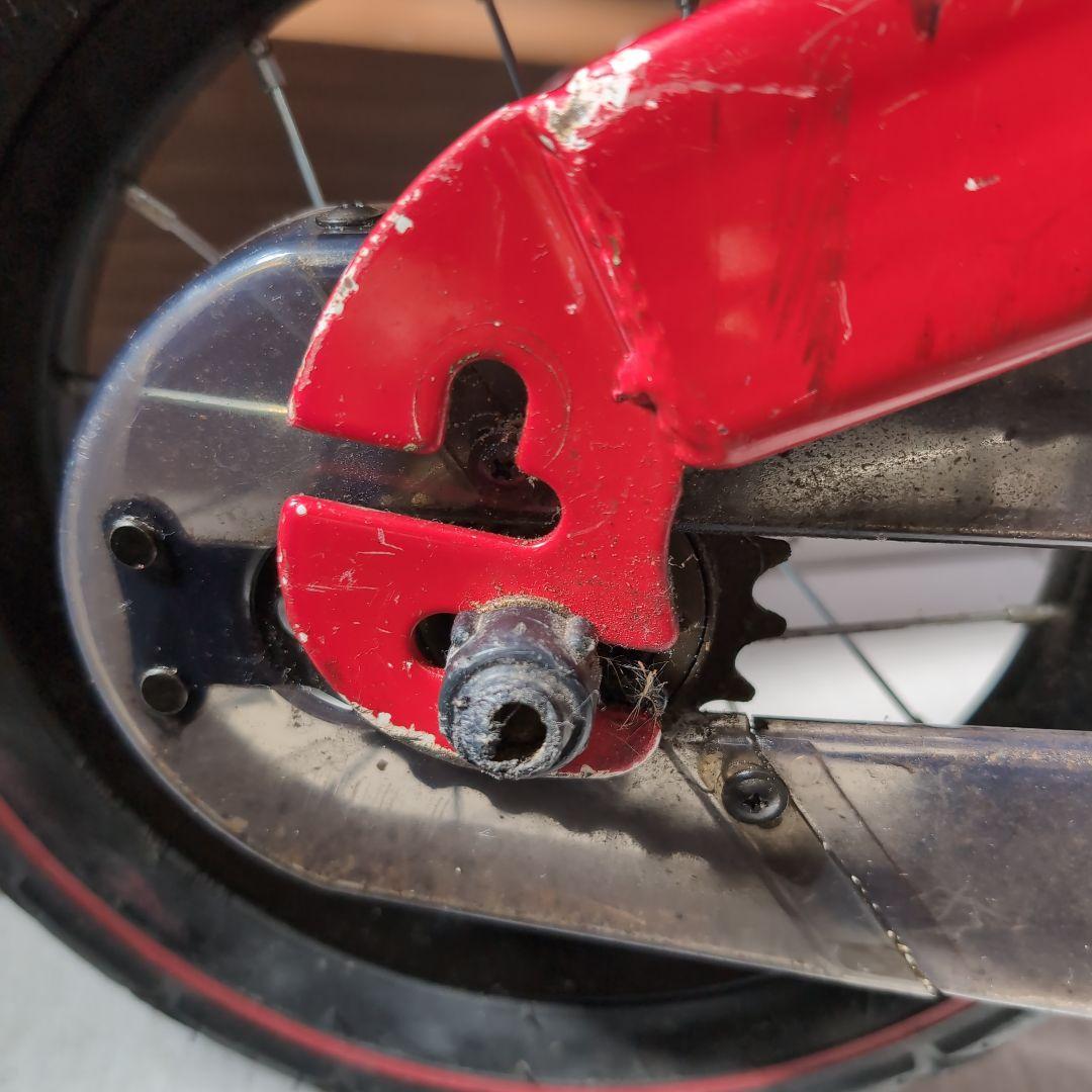 初代へんしんバイク キッズバイク　レッド　スタンド付き ビタミンファクトリー