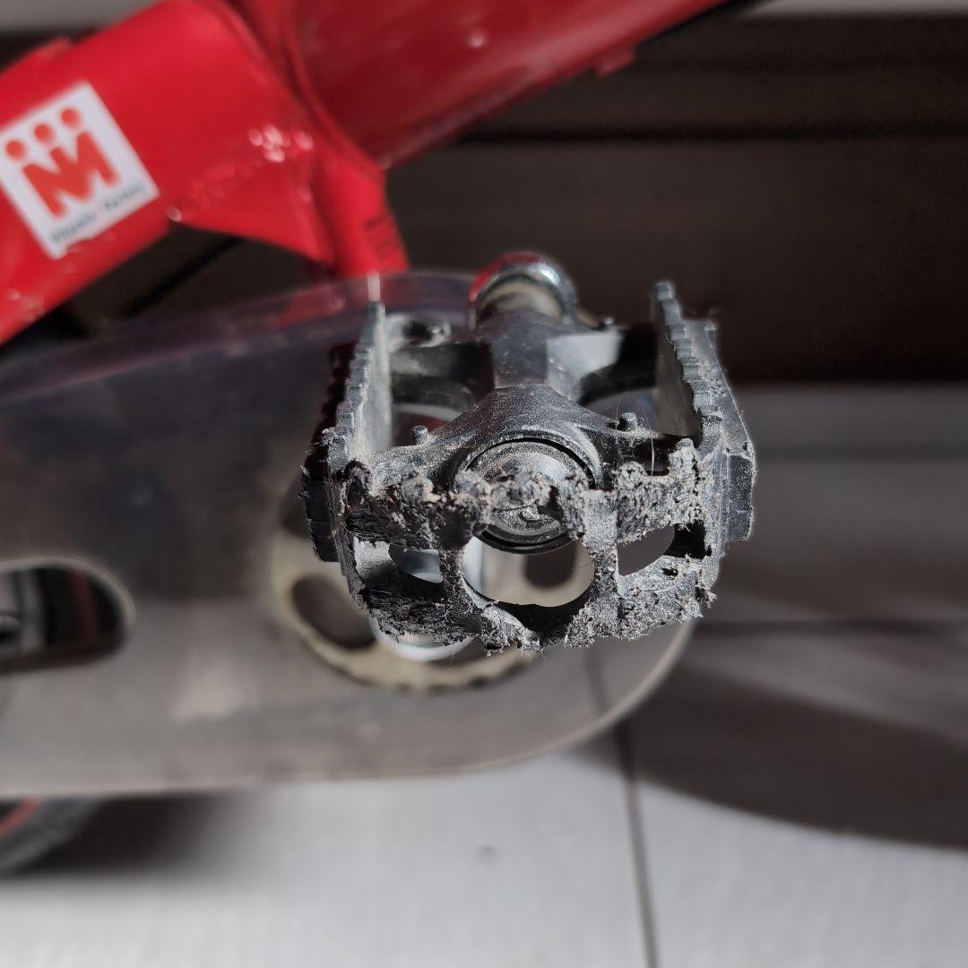 初代へんしんバイク キッズバイク　レッド　スタンド付き ビタミンファクトリー