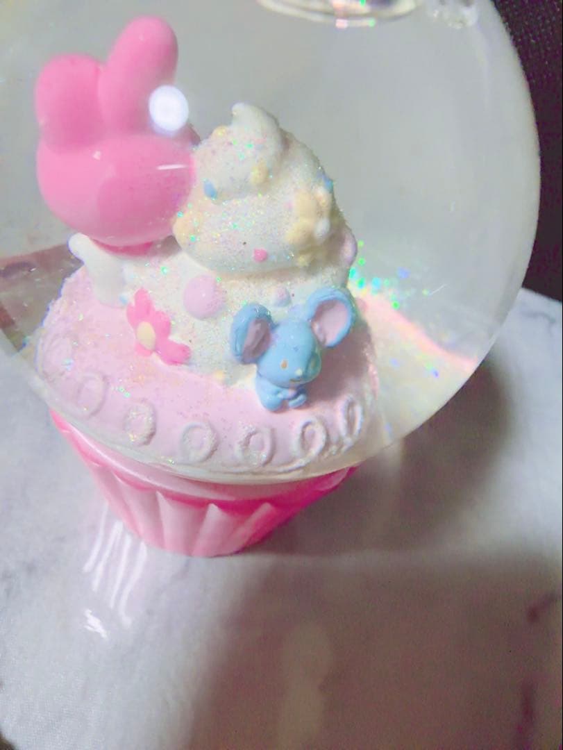My Melody マイメロディ スノードーム カップケーキ 置物 希少 激レア