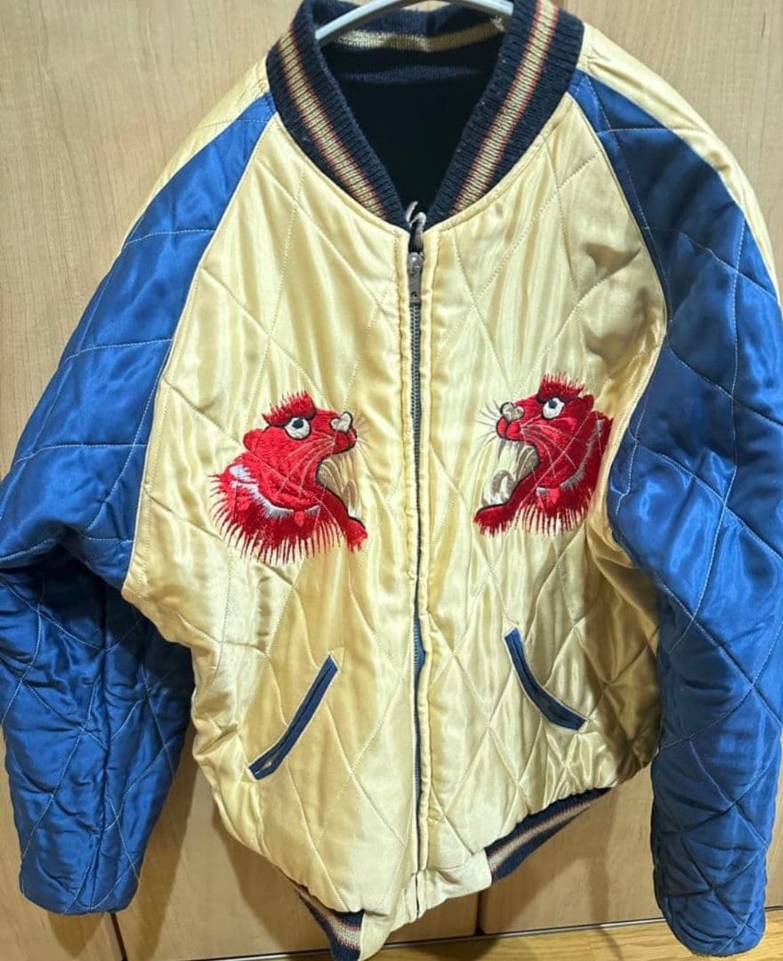 東洋エンタープライズ　スカジャン　ベロア　髑髏蛇