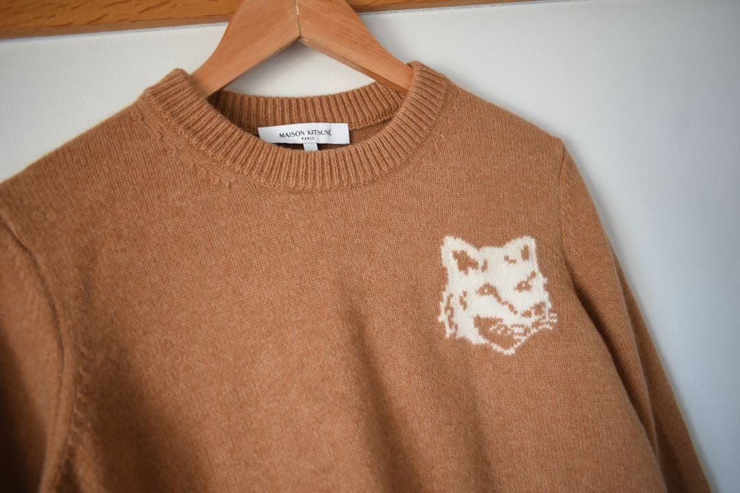 メゾンキツネ 25AW 定価6万フォックスヘッドインターシャレギュラージャンパー