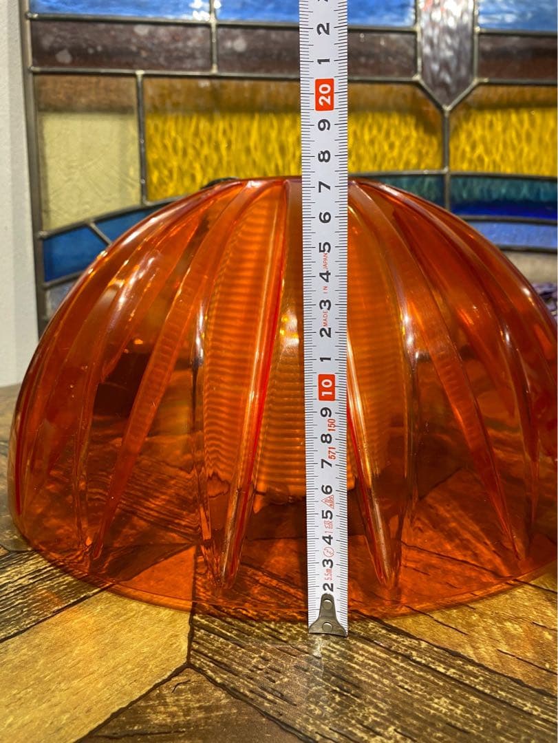 ペンダントライト レトロポップ 昭和レトロ 当時物 インテリア オレンジ