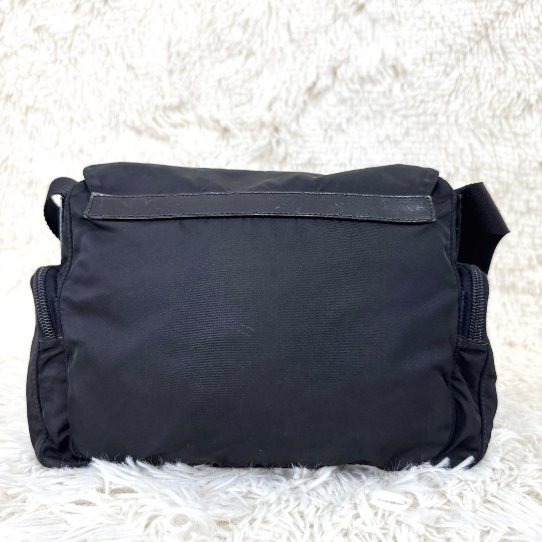 プラダ ショルダーバッグ y2k 00s archive三角ロゴ ナイロン 黒