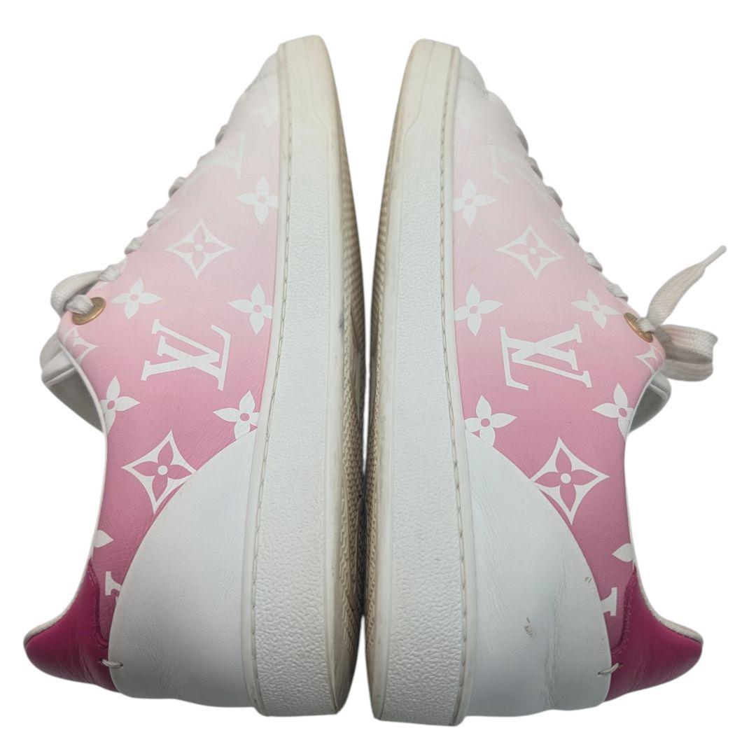 ヴィトン スニーカー レディース モノグラム ピンク ホワイト 24cm
