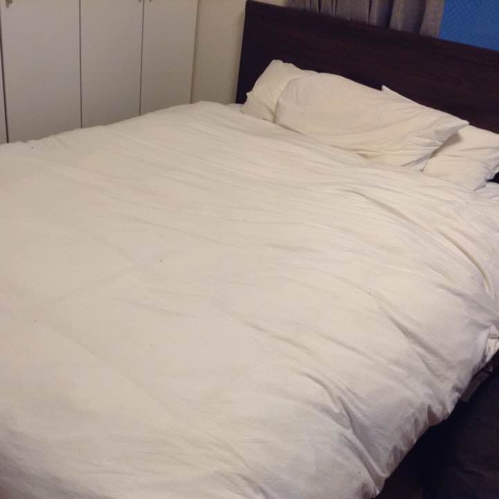 ダブルベッド マットレス付き