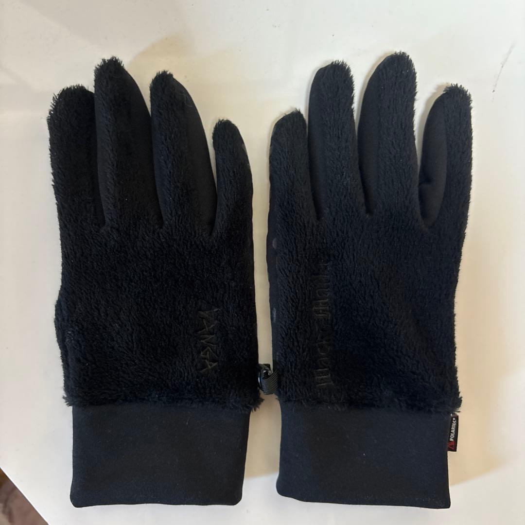 ワコマリア　ナンガ　コラボ　手袋　ブラック　NANGA FLEECE GLOVE