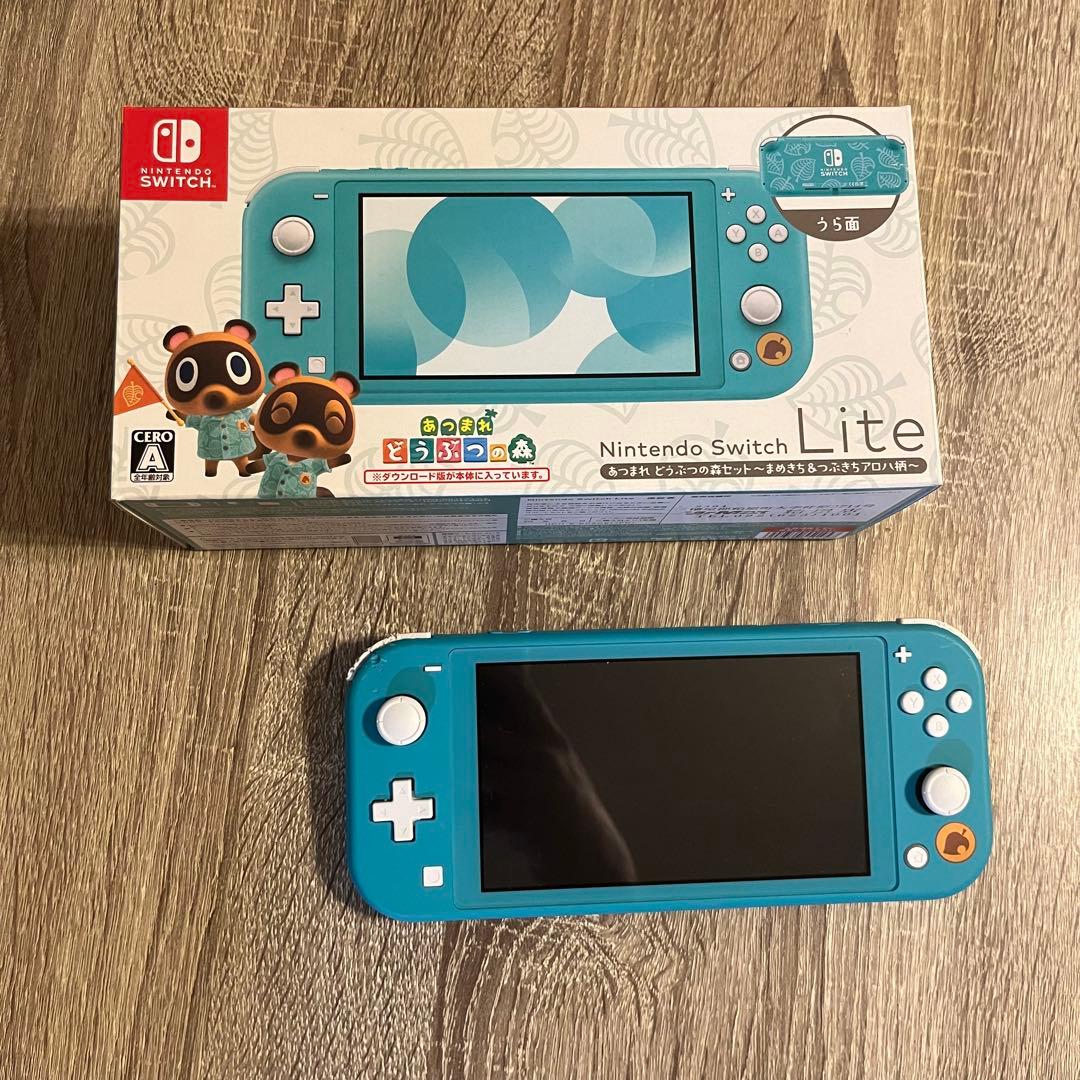 【中古】Nintendo Switch Liteどうぶつの森デザイン ジャンク品
