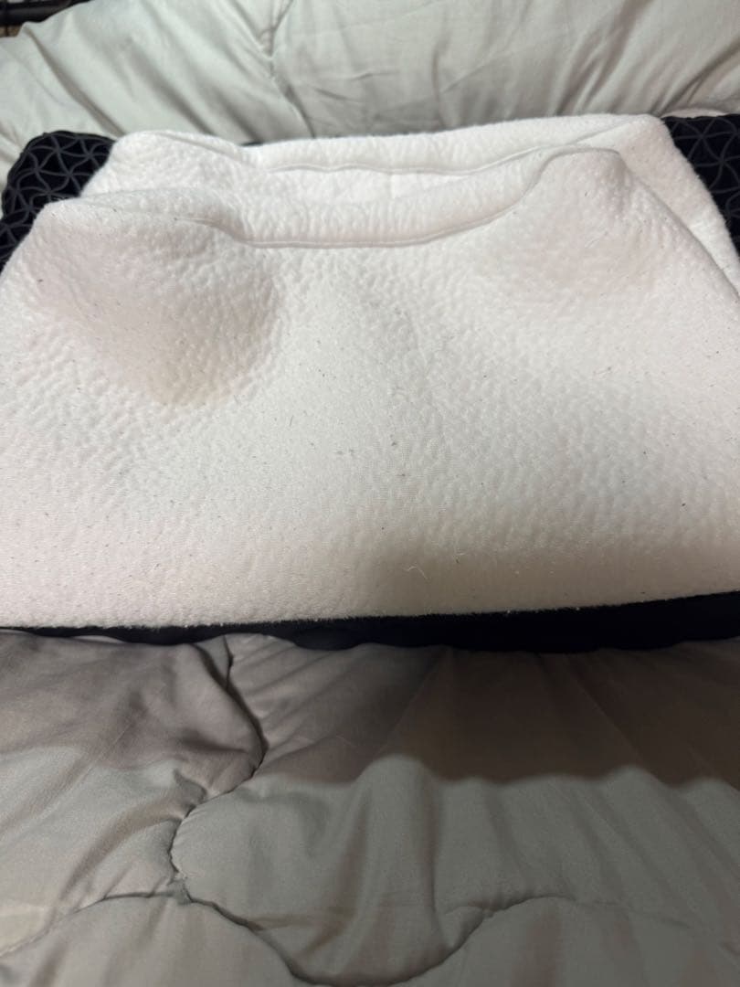 ひつじのいらない枕　極柔ブラックレーベル　最上級モデル カバー付