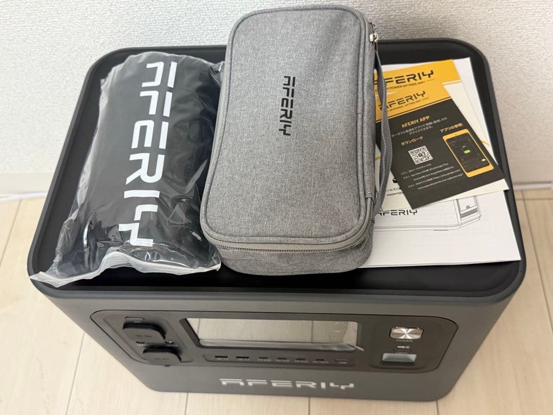 【新品】AFERIY ポータブル電源 2048Wh 2400W ダークグレー