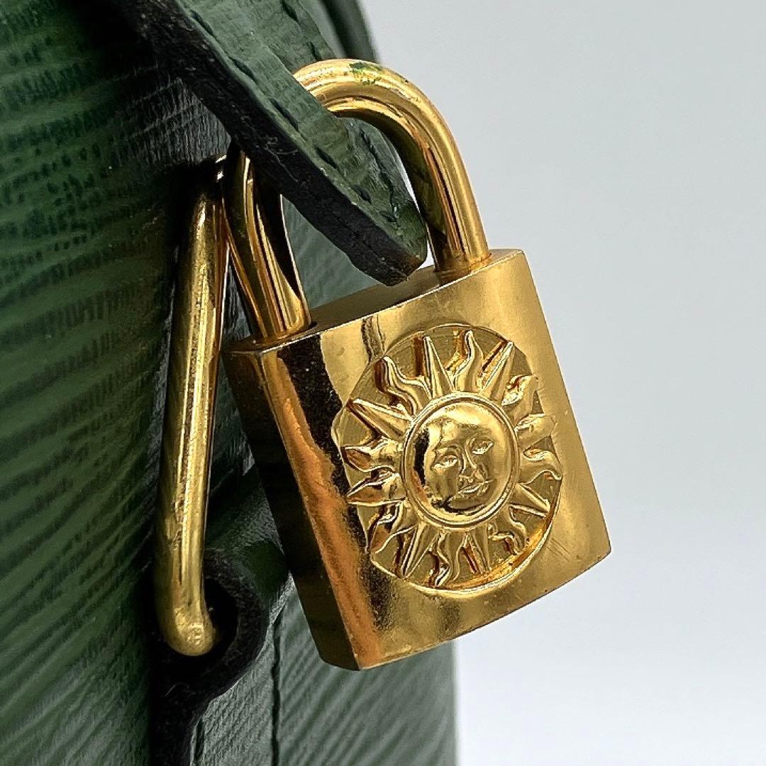 【Gianni Versace】2wayバッグ　ボストンバッグ　レザー　グリーン