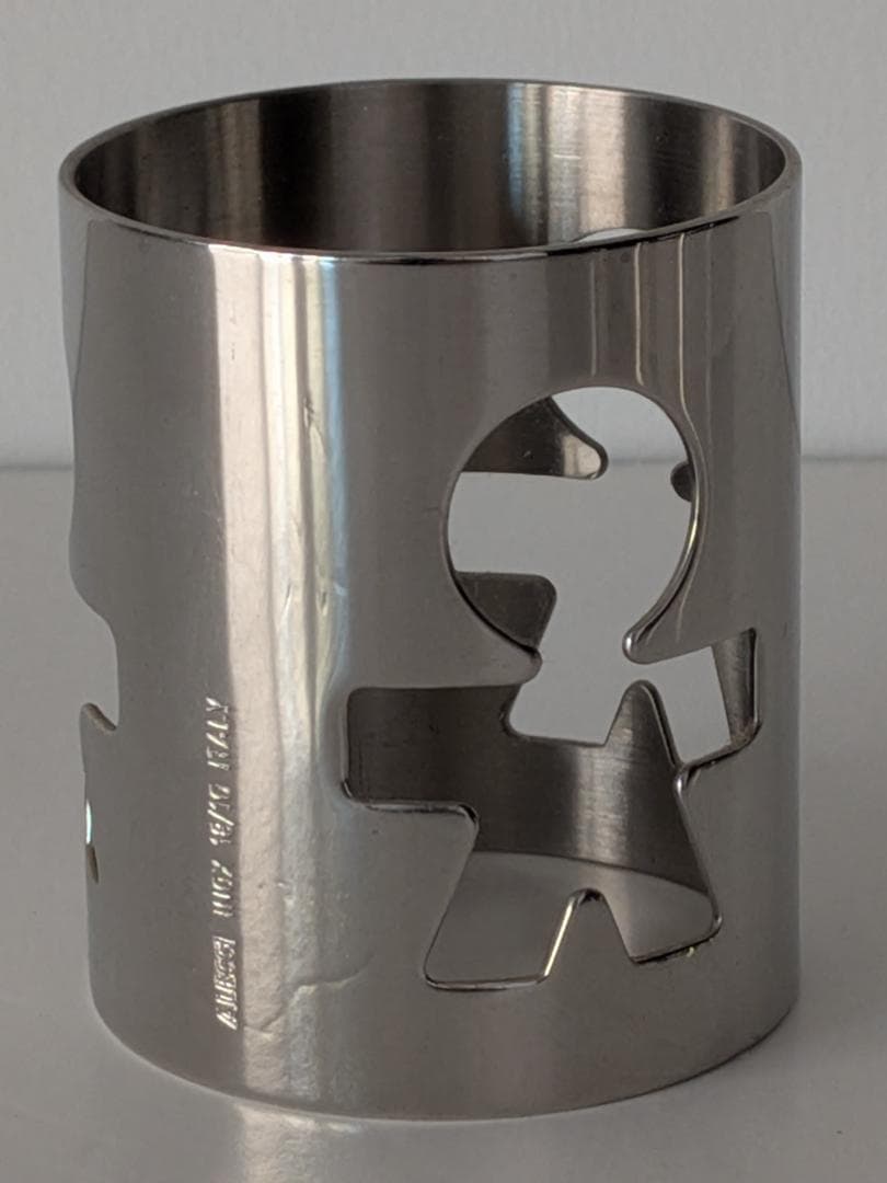 「Tami」ALESSI ジロトンドステンレス製ナプキンリングセット6個