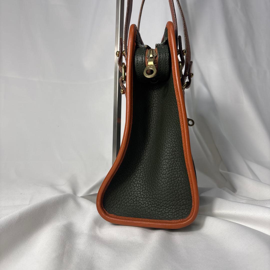 ニャンドゥーニーアンドバーク　トートバッグ　緑　しぼ革　底鋲