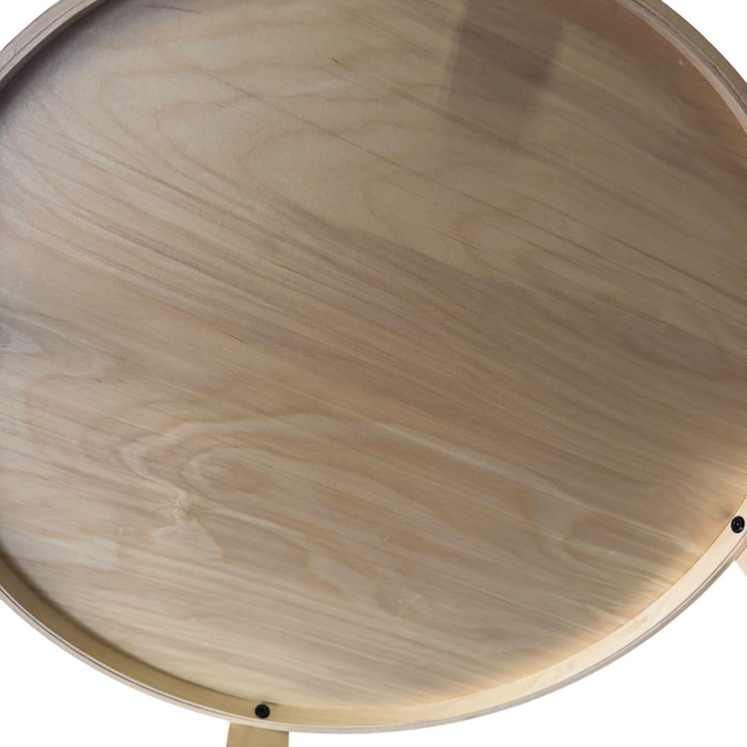 IKEA BORGEBY 収納付き 丸型ローテーブル 70cm