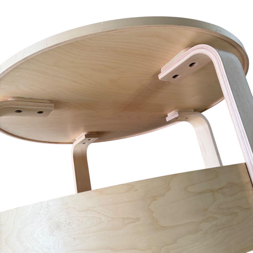 IKEA BORGEBY 収納付き 丸型ローテーブル 70cm