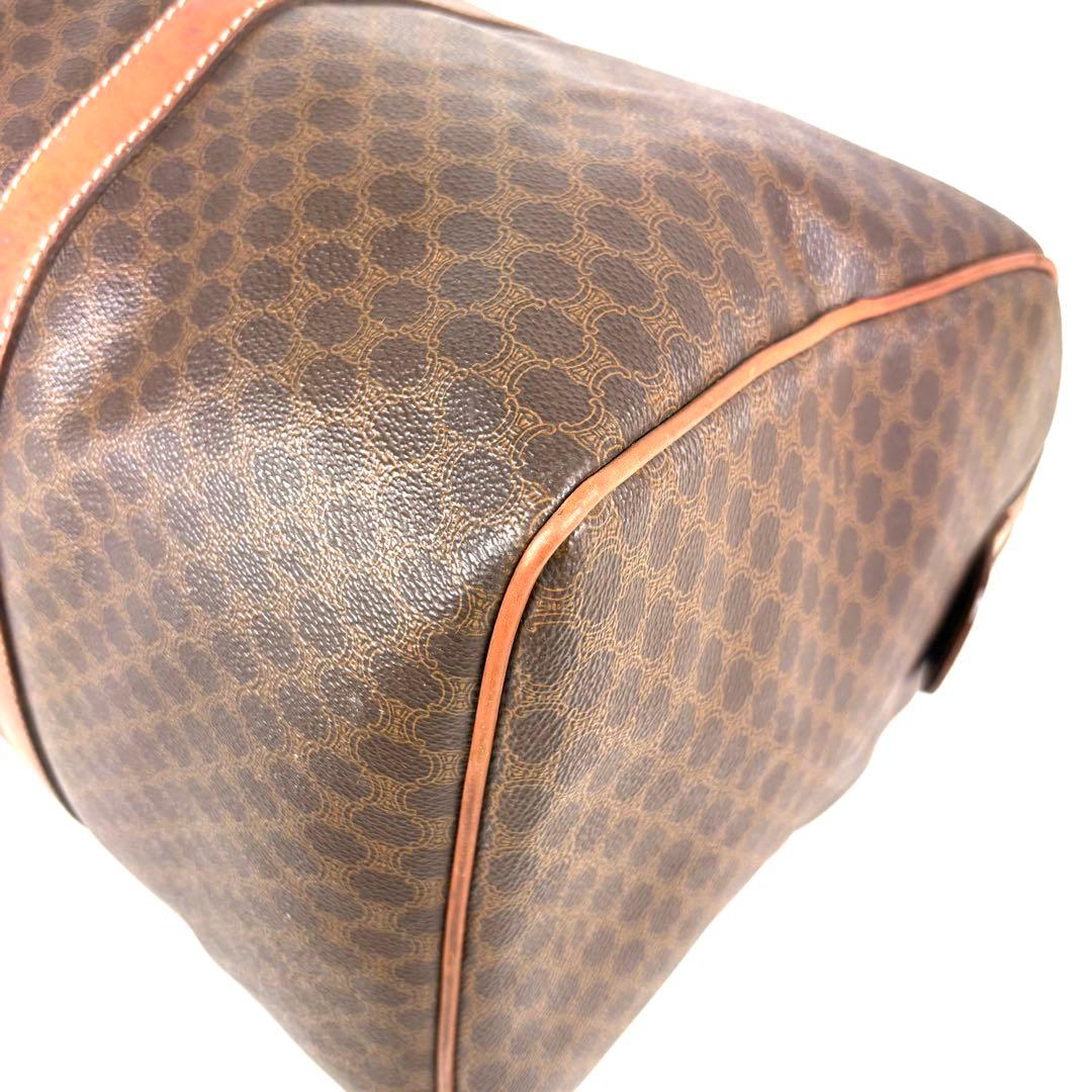 良品✨セリーヌ ボストンバッグ ゴールド トリオンフ マカダム レザー PVC