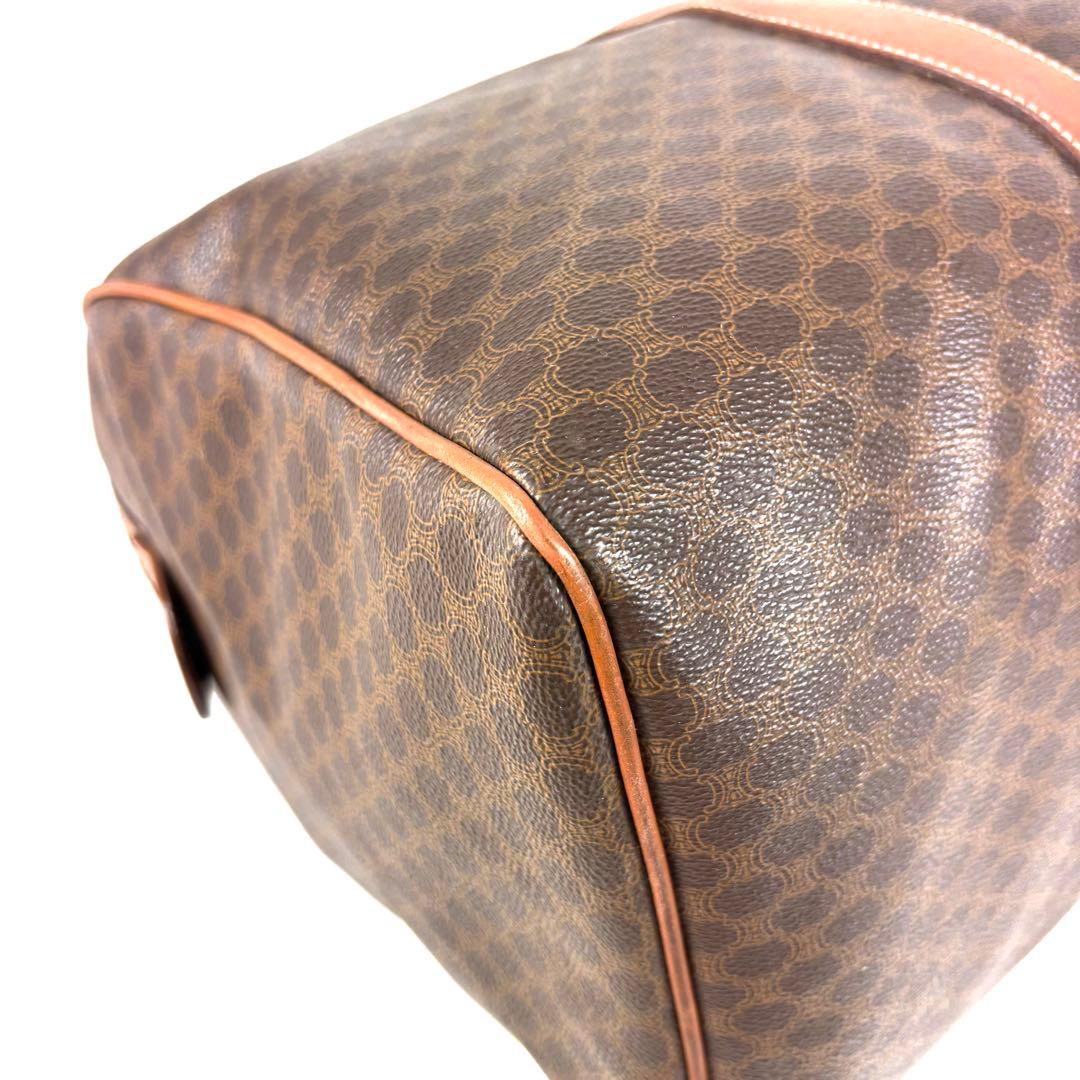 良品✨セリーヌ ボストンバッグ ゴールド トリオンフ マカダム レザー PVC