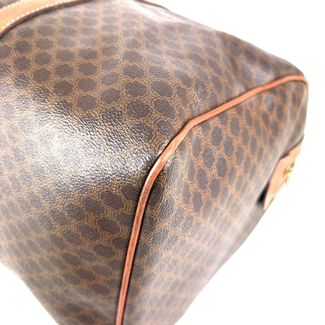 良品✨セリーヌ ボストンバッグ ゴールド トリオンフ マカダム レザー PVC