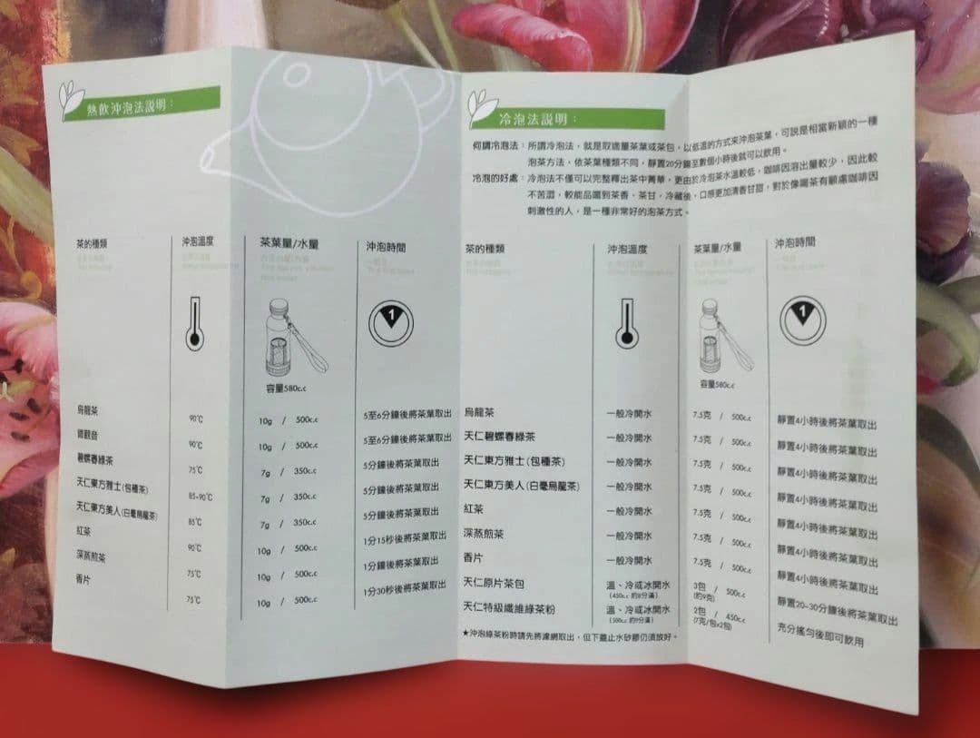 【未使用品❗️台湾製❗️】◆天仁茗茶◆軽量お茶の葉専用マグボトル水筒 580cc